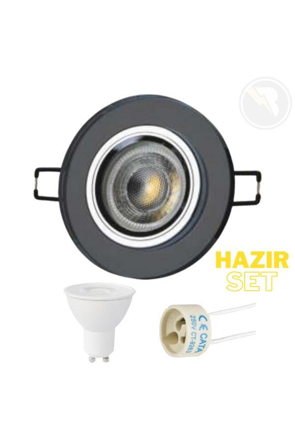 Cata Zambak Dekoratif Modern Salon Koridor Mutfak Lamba Cam Spot 5W Beyaz Işık - Ct-6646 - Image 1