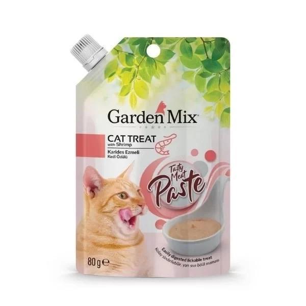 Garden Mix Tavuk ve Karides Ezme Sıvı Kedi Ödül Maması 80 Gr - Image 1