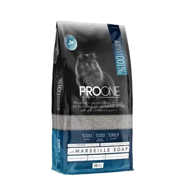 Pro One Hypoallergenic Marsilya Sabunu Kokulu İnce Taneli Sodyum Bentonit Kedi Kumu 10 Kg - Image 1