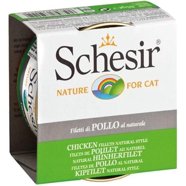 Schesir Tavuklu Naturel Konserve Kedi Maması 85 Gr - Image 1