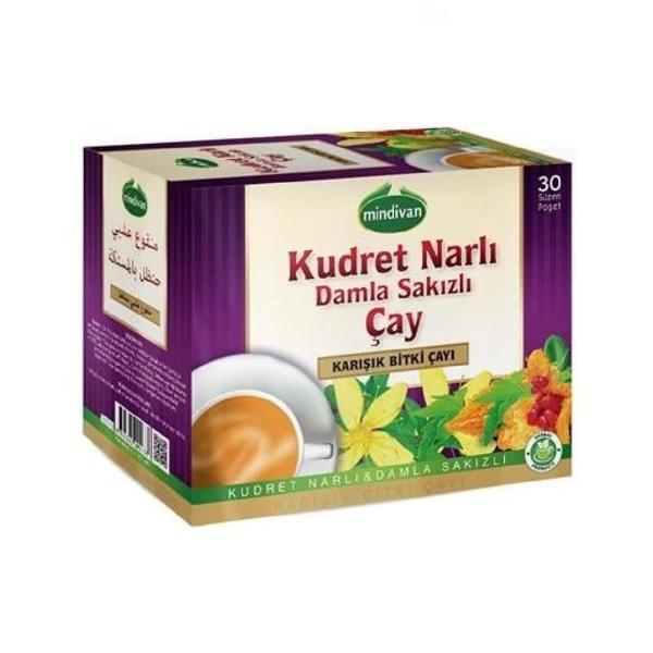 Mindivan Kudret Narlı Damla Sakızlı Bitki Çayı 30'lu Süzen Poşet - Image 1