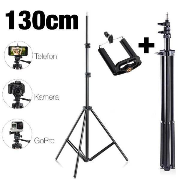 Ally 130cm Işık Ayağı Tripod Standı 3 Ayaklı Tripod Işık Ayağı 1.3 Metre-(5775) - Image 1
