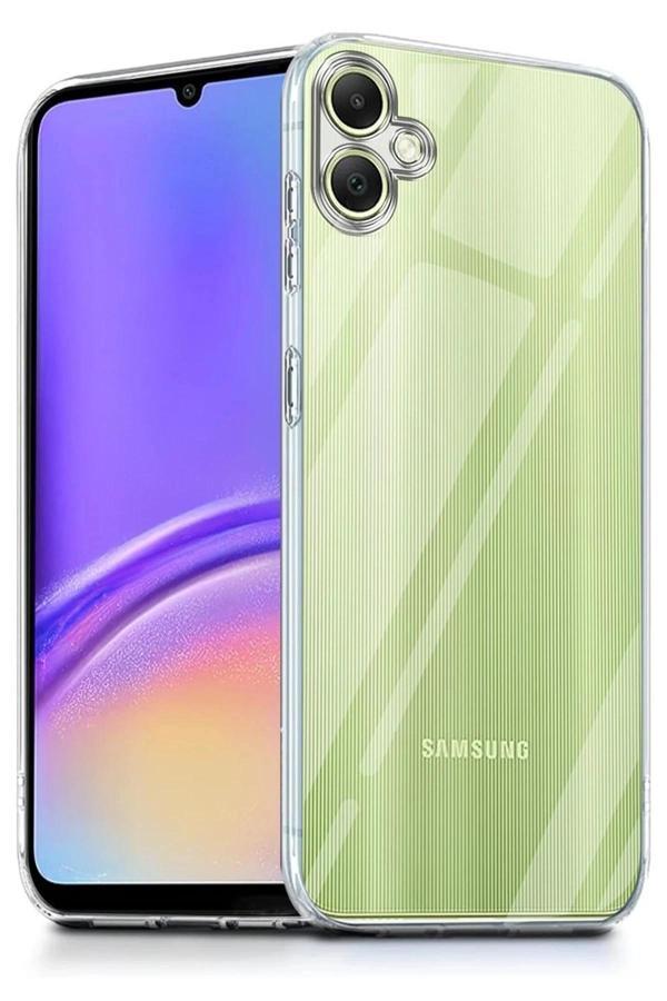 Samsung Galaxy A07 Lüx Şeffaf Silikon - Şeffaf-(5796) - Image 1