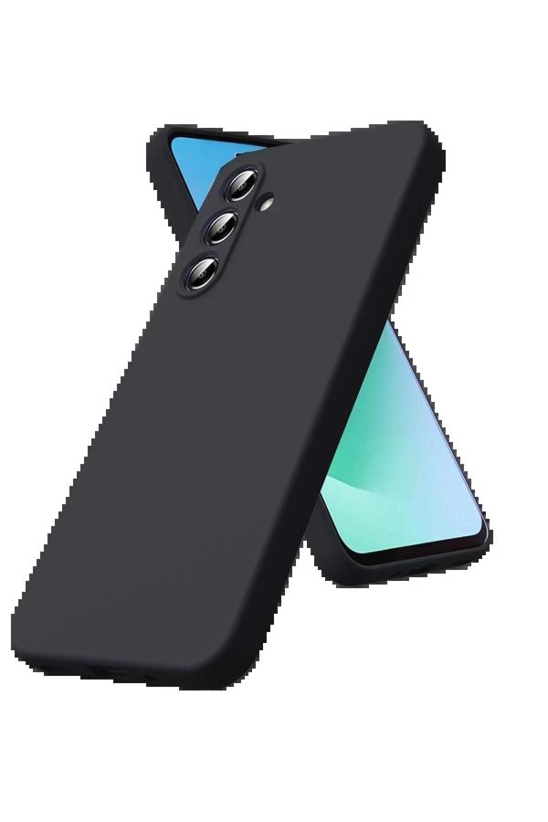 Samsung Galaxy S25 FE Kılıf Nano içi Kadife Silikon - Siyah-(5796) - Image 1