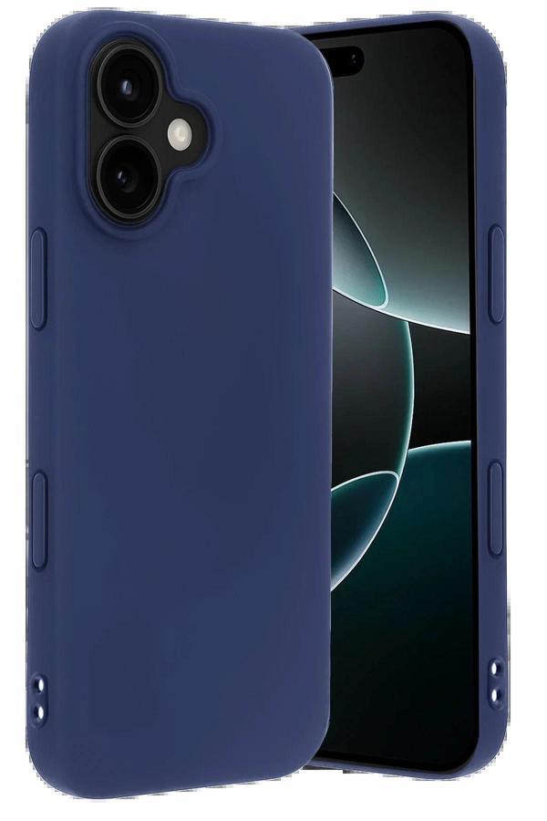 Apple iPhone 17 Nano içi Kadife Silikon - Lacivert-(5796) - Image 1