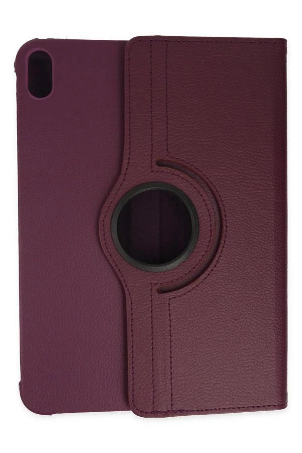 iPad 2022 10.9 (10.nesil) Kılıf 360 Tablet Deri Kılıf - Mürdüm-(5796) - Image 1