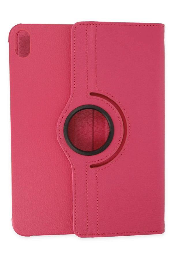iPad 2022 10.9 (10.nesil) Kılıf 360 Tablet Deri Kılıf - Pembe-(5796) - Image 1