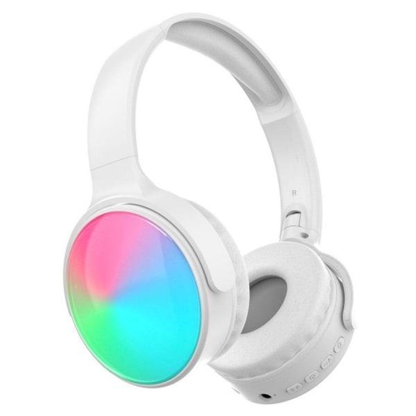 Volkano Auro Beyaz Işıklı Bluetooth Kulaklık-AURA-W - Image 1