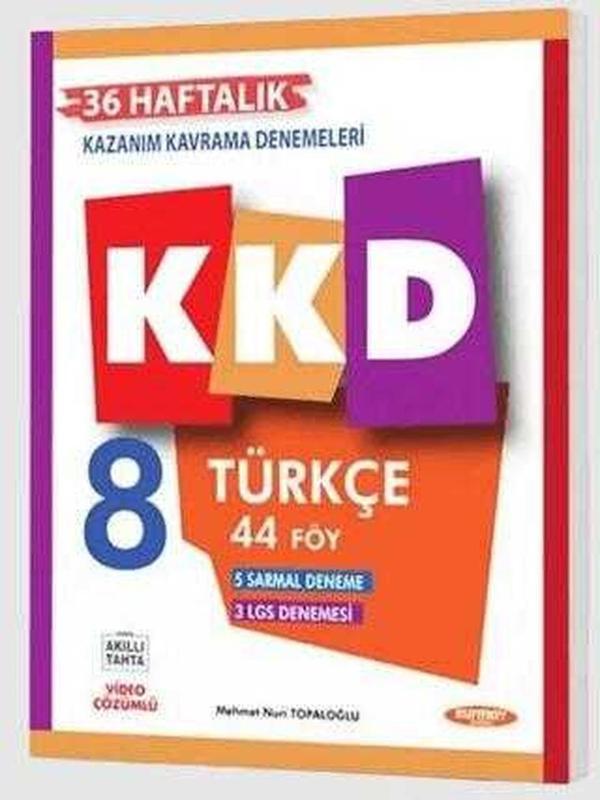 8. Sınıf Türkçe KKD Haftalık Kazanım Kavrama Denemeleri - Kurmay Yayınları - Image 1