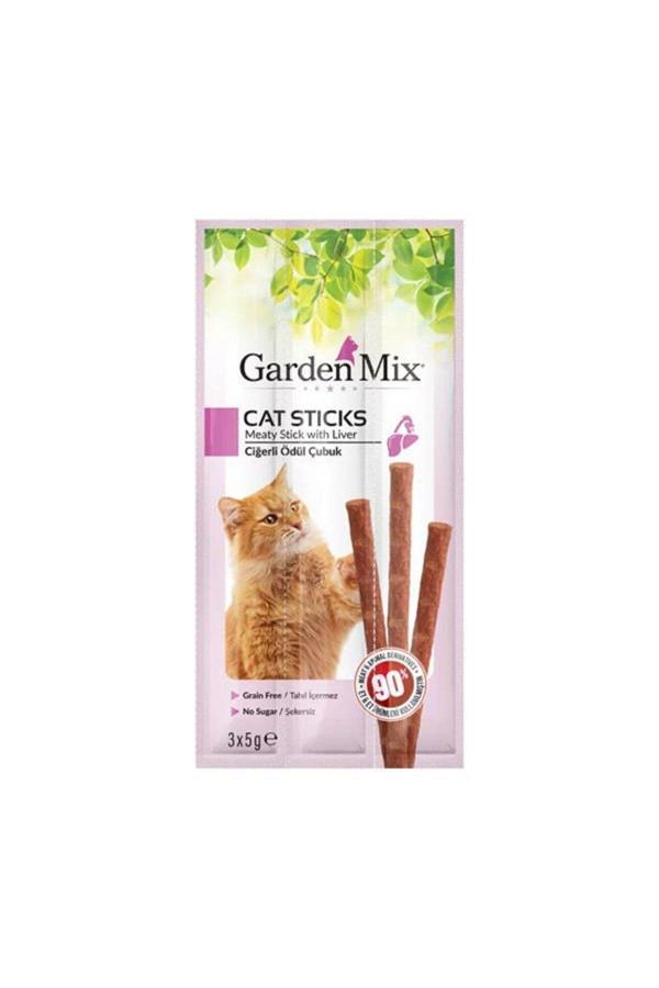 Garden Mix Ciğerli Kedi Stick Ödülü 3x5 Gr - Image 1