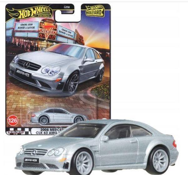 Hot Wheels Premium Boulevard 2008 Mercedes-Benz CLK 63 AMG Black Series GJT68 JBL07 - Image 1