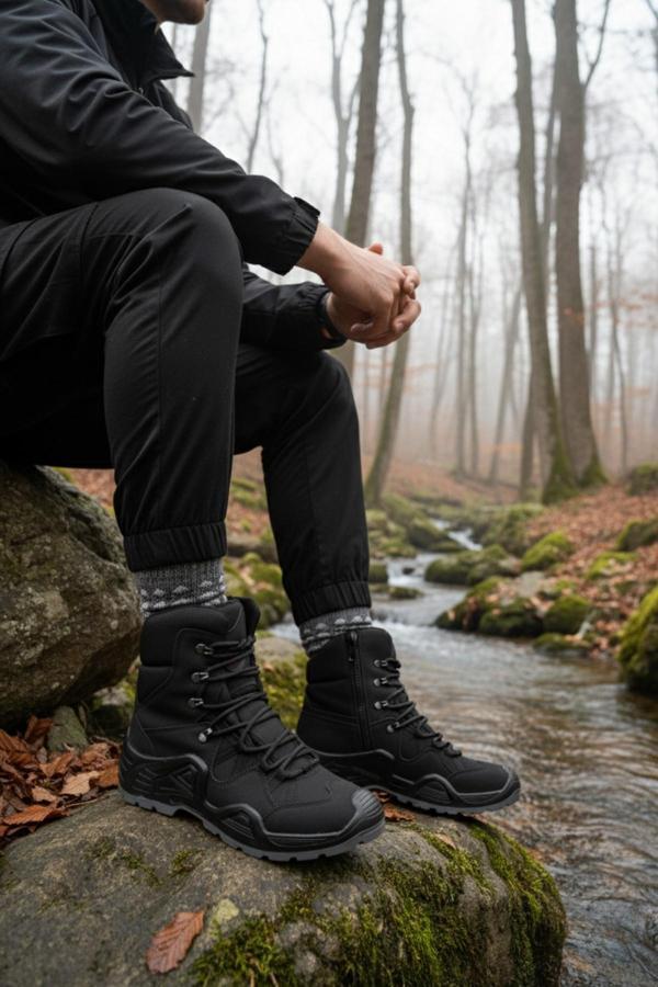 Muggo RANGER Tactical Askeri Fermuarlı ve Bağcıklı Postal Çöl Botu - Image 1