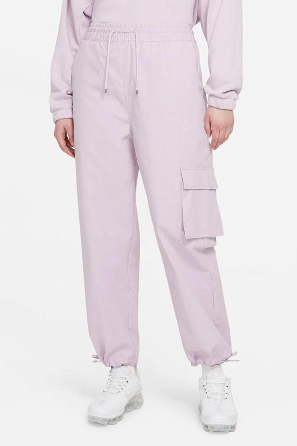 Nike Sportswear Icon Clash Canvas High Rise Woven Pant Kadın Dokuma Yüksek Bel Kargo Cepli Eşofman Altı Mor - Image 1