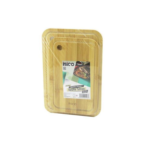 2PCS SETOVAL KENARLI - YUVARLAK DELİKLİ AHŞAP BAMBU KESİM PANOSU - KESME TAHTASI 18X28X1CM--22X32X1CM (4490) - Image 1