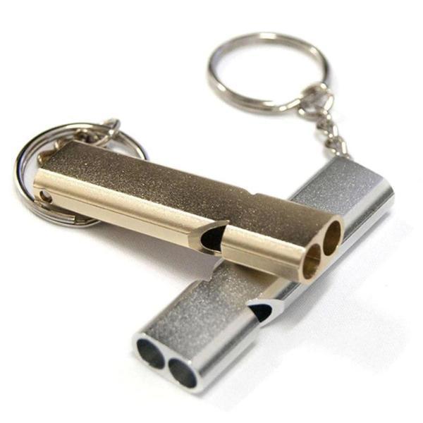 S.O.S Acil İmdat Düdüğü Alüminyum Islık Anahtarlık Kamp Yürüyüş Aksesuar Araçları (4490) - Image 1