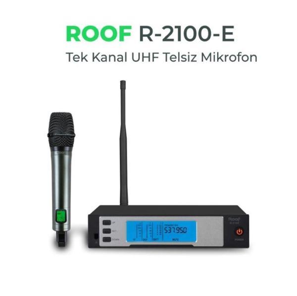 Roof R-2100-E Tek Kanal UHF EL Telsiz Mikrofonu - Image 1