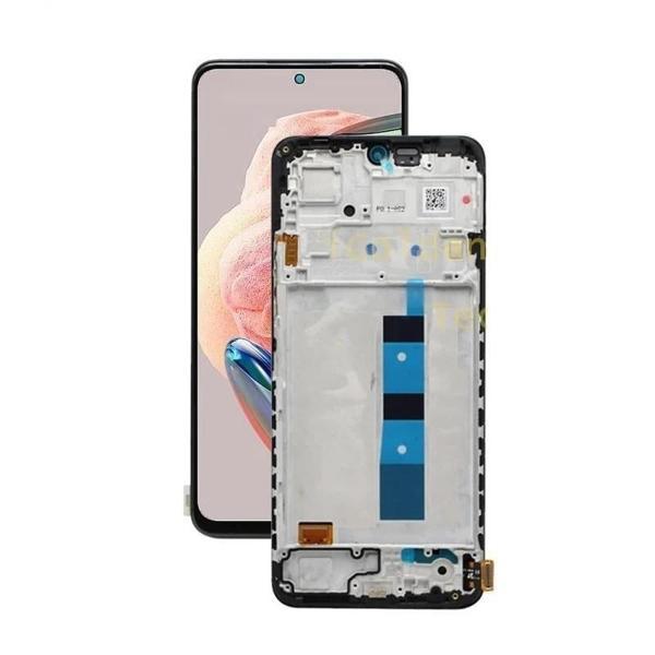 Xiaomi Uyumlu Redmi Note 12 4G Lcd Ekran Dokunmatik Siyah Çıtalı OLED - Image 1