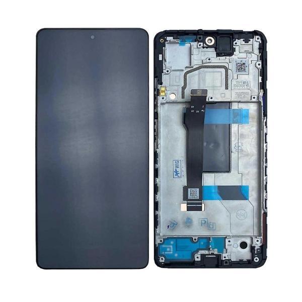 Xiaomi Uyumlu Redmi Note 12 5G Lcd Ekran Dokunmatik Siyah Çıtalı OLED - Image 1