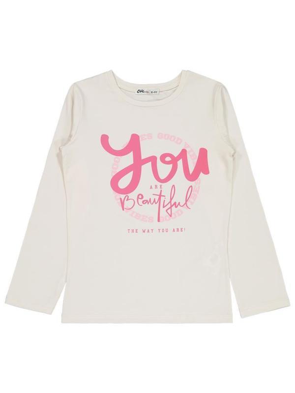 Civil Girls You Beautiful Baskılı 10-13 Yaş Sweatshirt - Ekru12-13 Yaş - Image 1