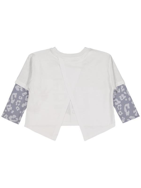 Civil Girls Leopar 2-5 Yaş Sweatshirt - Beyaz4-5 Yaş - Image 1
