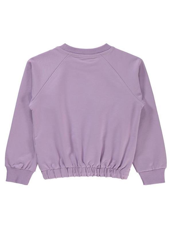 Civil Girls Good Baskılı 6-9 Yaş Sweatshirt - Lila8-9 Yaş - Image 1