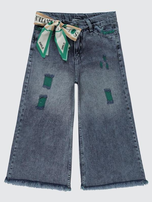 Civil Girls Pantolon Etek 10-13 Yaş Pantolon - Mavi11-12 Yaş - Image 1