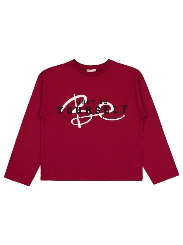Civil Girls Be Yourself Baskılı 10-13 Yaş Sweatshirt - Bordo13-14 Yaş - Image 1