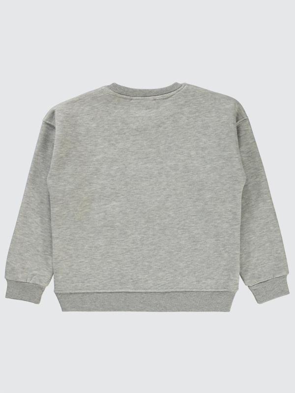 Civil Girls Original Nakışlı 6-9 Yaş Sweatshirt - Gri9-10 Yaş - Image 1