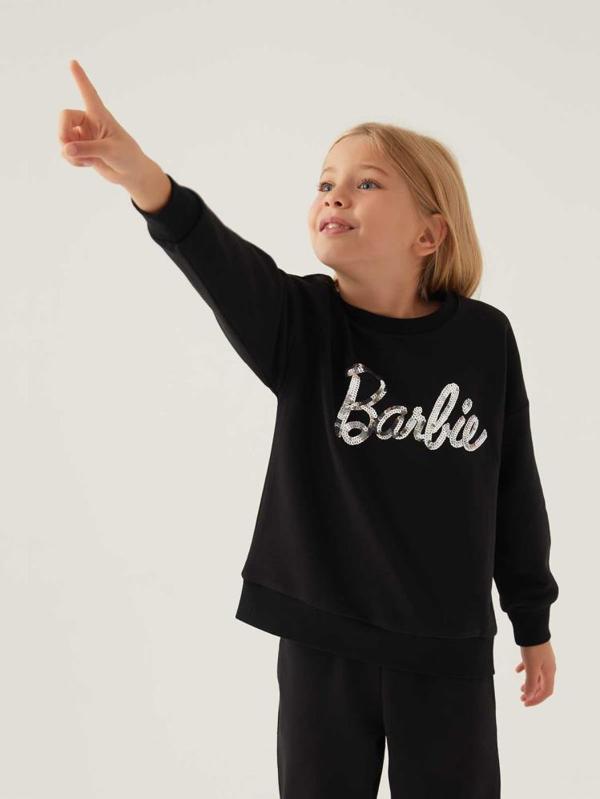 Roly Poly Barbıe Kız Garson 9-14 Yaş Sweatshirt - Siyah9-10 Yaş - Image 1