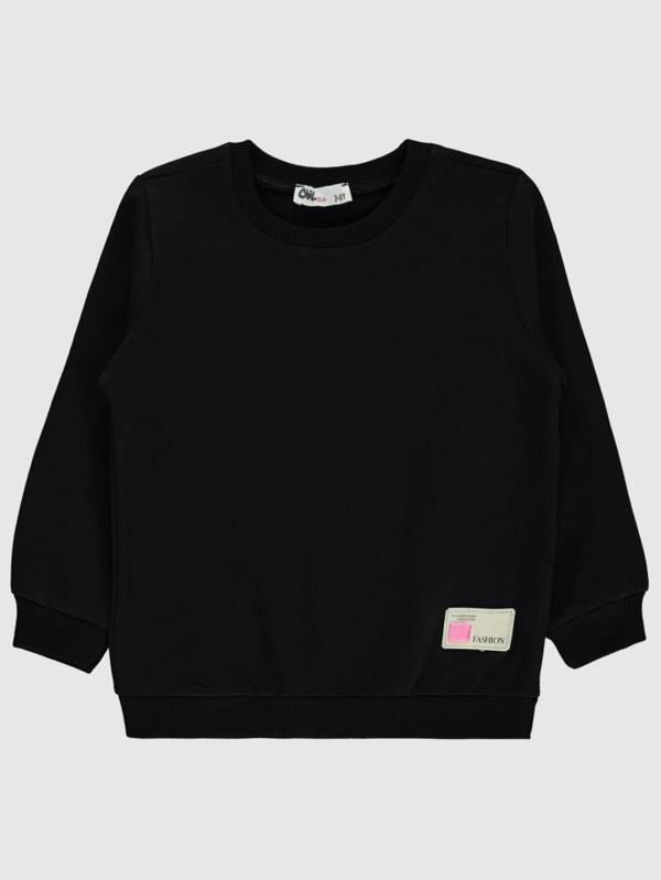 Civil Girls Basic 2-5 Yaş Sweatshirt - Siyah2-3 Yaş - Image 1