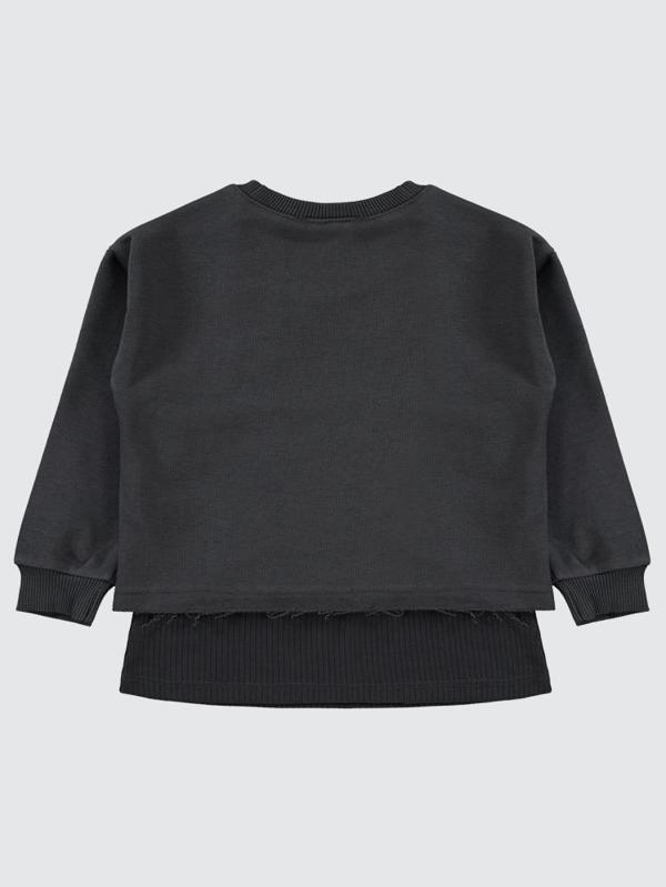 Civil Girls Active Baskılı 2-5 Yaş Sweatshirt - Gri3-4 Yaş - Image 1