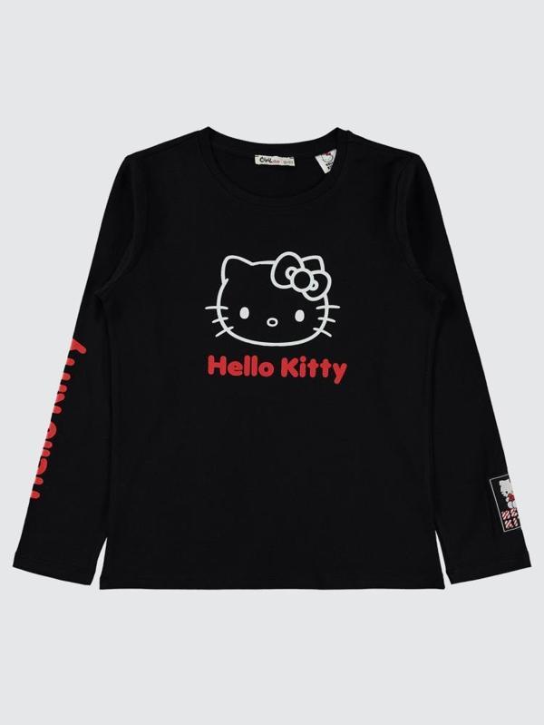 Civil Girls Sanrio Hello Kitty 10-13 Yaş Sweatshirt - Siyah11-12 Yaş - Image 1