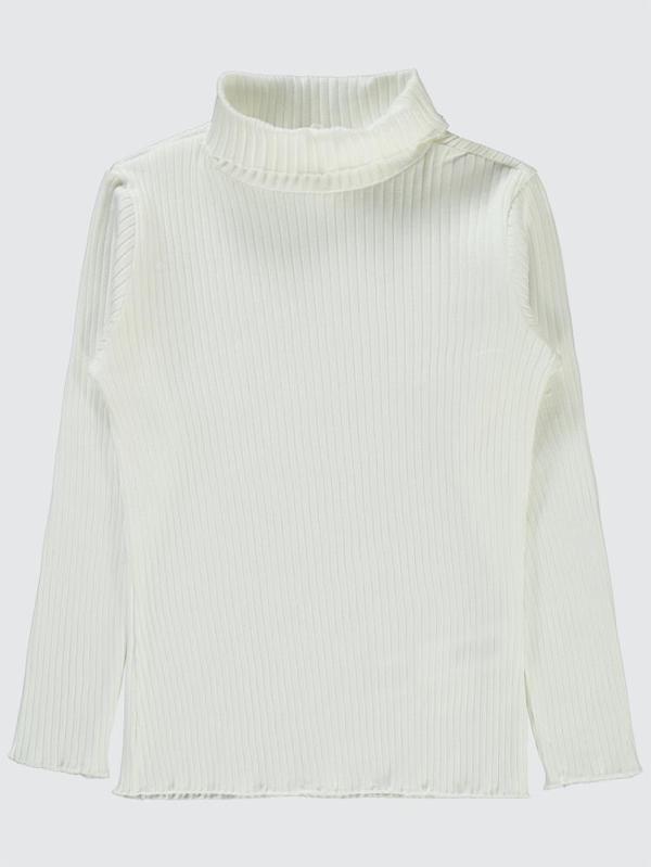 Civil Girls Boğazlı 10-13 Yaş Sweatshirt - Ekru12-13 Yaş - Image 1