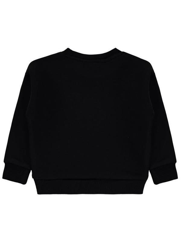 Civil Girls Never Stop Baskılı 2-5 Yaş Sweatshirt - Siyah3-4 Yaş - Image 1