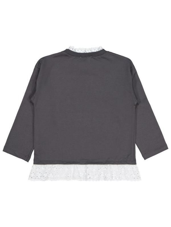 Civil Girls Brodeli 6-9 Yaş Sweatshirt - Gri9-10 Yaş - Image 1