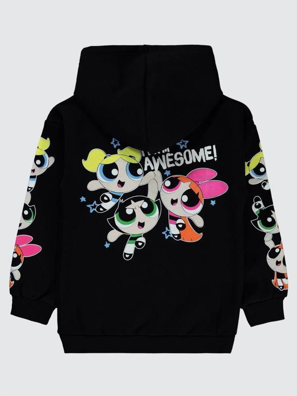 Powerpuff Girls 10-13 Yaş Sweatshirt - Siyah10-11 Yaş - Image 1