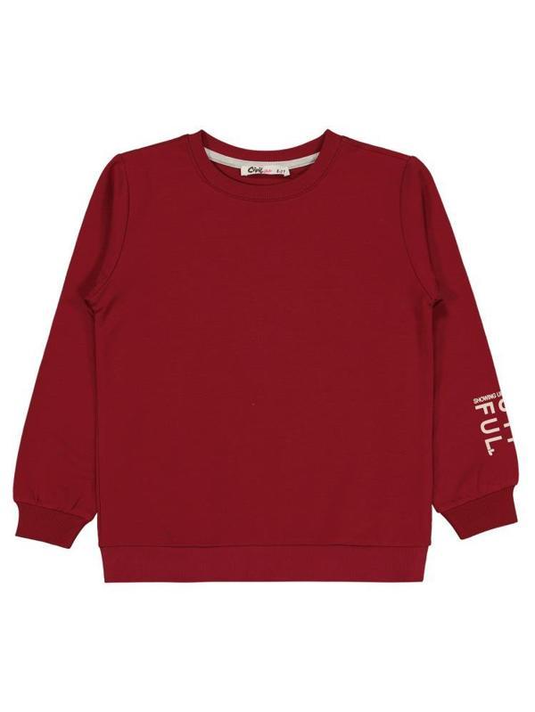 Civil Girls Basic 10-13 Yaş Sweatshirt - Bordo13-14 Yaş - Image 1