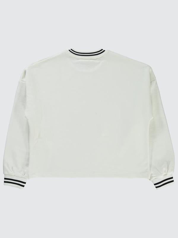 Civil Girls California Baskılı 10-13 Yaş Sweatshirt - Ekru10-11 Yaş - Image 1