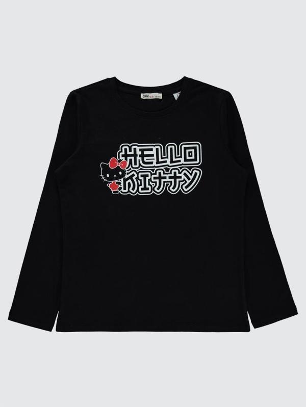 Civil Girls Sanrio Hello Kitty 10-13 Yaş Sweatshirt - Siyah10-11 Yaş - Image 1
