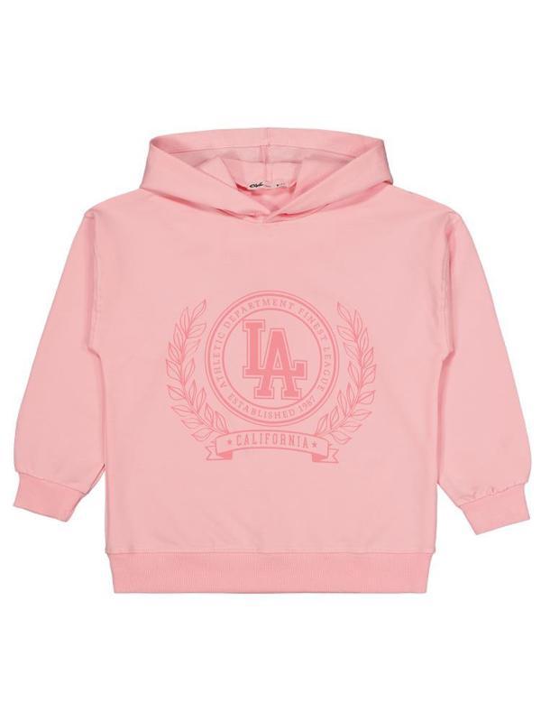 Civil Girls CALIFIRNIA Baskılı 6-9 Yaş Sweatshirt - Pembe8-9 Yaş - Image 1