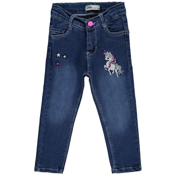 Civil Girls Unicorn Nakışlı 2-5 Yaş Pantolon - Mavi2-3 Yaş - Image 1