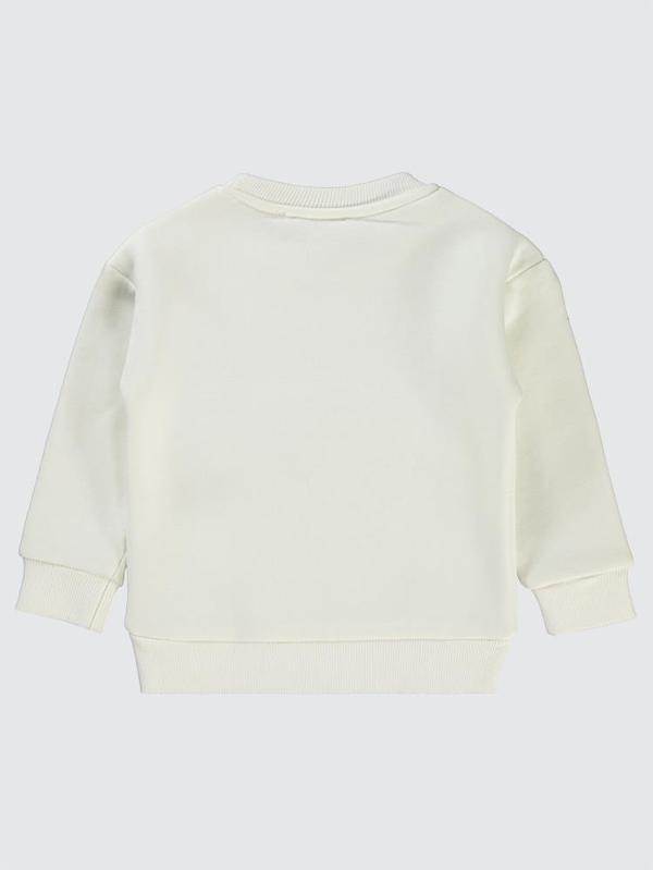 Civil Girls Flower Power Baskılı 2-5 Yaş Sweatshirt - Ekru3-4 Yaş - Image 1
