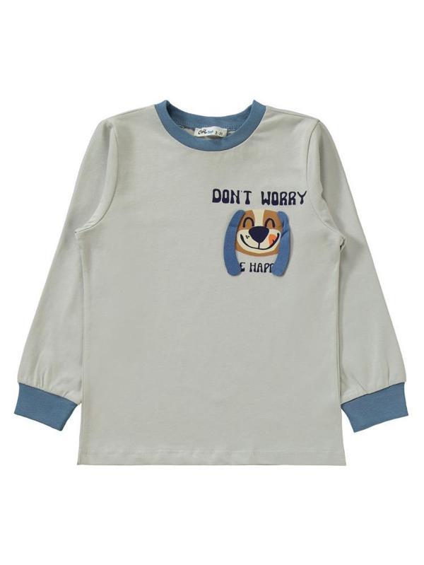 Civil Boys Köpek Baskılı 2-5 Yaş Pijama Takımı - Gri5-6 Yaş - Image 1
