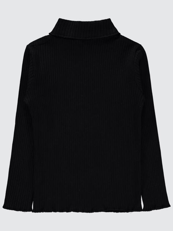 Civil Girls Boğazlı 10-13 Yaş Sweatshirt - Siyah12-13 Yaş - Image 1