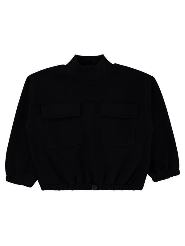 Civil Girls Cepli 6-9 Yaş Sweatshirt - Siyah7-8 Yaş - Image 1