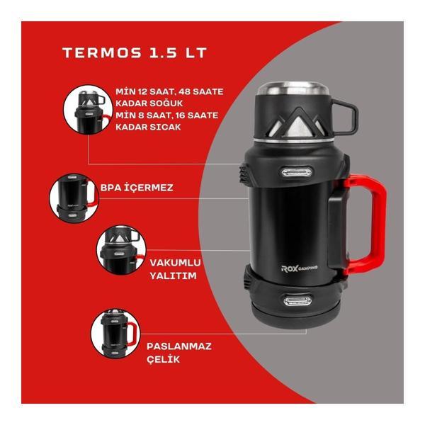 ROX CAMPING 1.5 LT KAMP TERMOS - Image 1