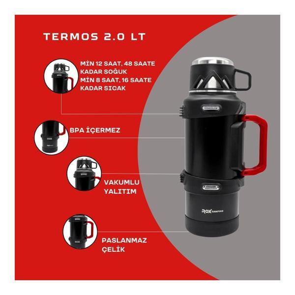 ROX CAMPING 2 LT KAMP TERMOS - Image 1