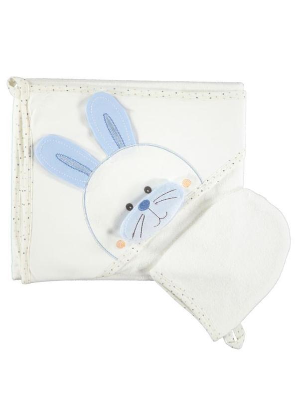 Mınıdamla Tavsan Nakıslı 3 Boyutlu Havlu - EkruStandart - Image 1