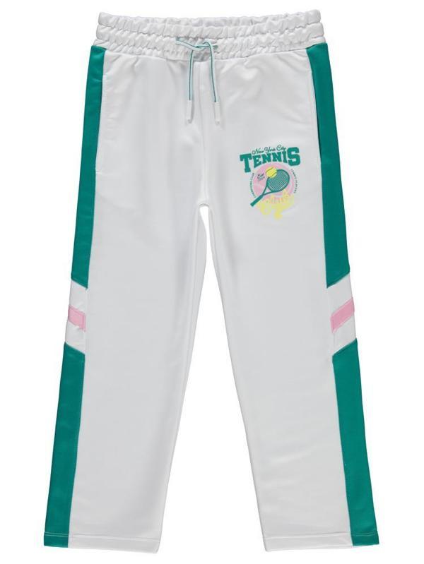 Civil Girls Tenis Baskılı 6-9 Yaş Eşofman Altı - Beyaz8-9 Yaş - Image 1