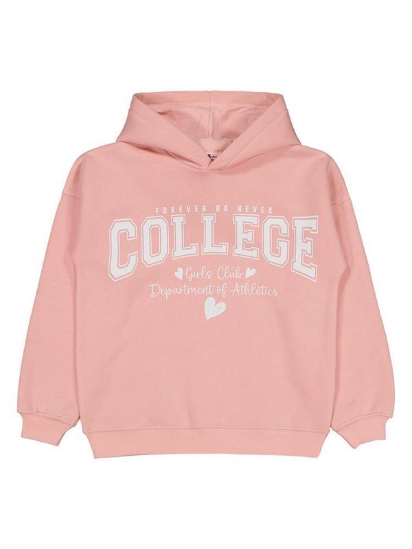 20252178 Civil Girls Collage Baskılı 10-13 Yaş Eşofman Takımı - Pembe13-14 Yaş - Image 1